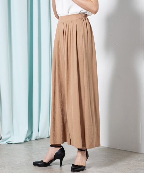 MILLION CARATS（ミリオンカラッツ）の「接触冷感フレアタックパンツ（その他パンツ・レディース・ブラック/キャメル・FREE）」の3枚目の写真