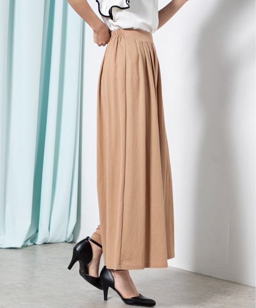 MILLION CARATS（ミリオンカラッツ）の「接触冷感フレアタックパンツ（その他パンツ・レディース・ブラック/キャメル・FREE）」の15枚目の写真