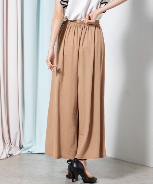 MILLION CARATS（ミリオンカラッツ）の「接触冷感フレアタックパンツ（その他パンツ・レディース・ブラック/キャメル・FREE）」の17枚目の写真