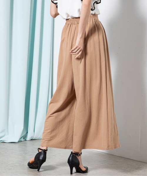 MILLION CARATS（ミリオンカラッツ）の「接触冷感フレアタックパンツ（その他パンツ・レディース・ブラック/キャメル・FREE）」の13枚目の写真