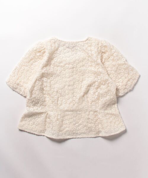 flower(フラワー)の「キャンディブルームトップ(Tシャツ/カットソー・レディース・ピンク/アイボリー・FREE)」の5枚目の写真