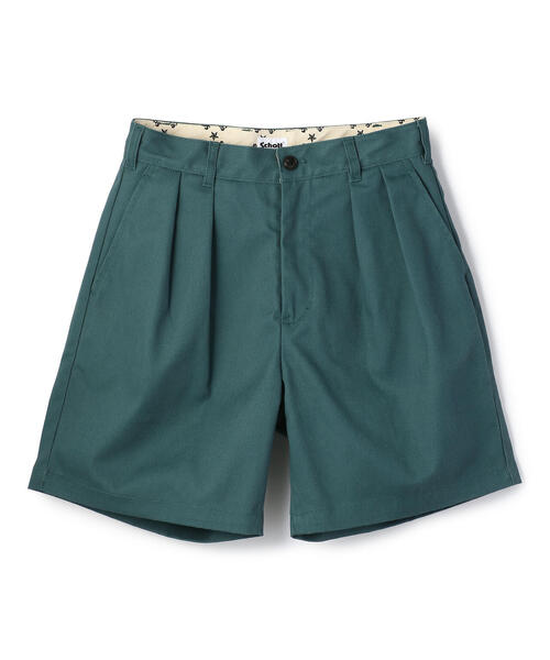 schott(ショット)の「Schott/ショット/DOUBLE PLEATED TC SHORTS/ダブルプリーツ T/C ショーツ(その他パンツ・メンズ・グレー/キナリ/カーキ/ブラック/モスグリーン・M/XL/L/S)」の21枚目の写真