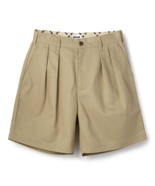 schott(ショット)の「Schott/ショット/DOUBLE PLEATED TC SHORTS/ダブルプリーツ T/C ショーツ(その他パンツ・メンズ・グレー/キナリ/カーキ/ブラック/モスグリーン・M/XL/L/S)」の22枚目の写真