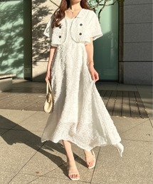【セットアップ可能】ふわふわジャガードキャミワンピース【ZOZOTOWN限定アイテム】