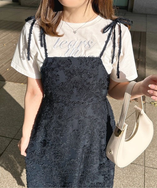 apres jour（アプレジュール）の「【セットアップ可能】ふわふわジャガードキャミワンピース【ZOZOTOWN限定アイテム】（ワンピース・レディース・ネイビー/オフホワイト/ライトピンク・X-LARGE/SMALL/MEDIUM）」の19枚目の写真