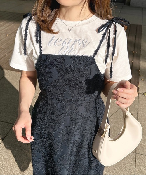 apres jour（アプレジュール）の「【セットアップ可能】ふわふわジャガードキャミワンピース【ZOZOTOWN限定アイテム】（ワンピース・レディース・ネイビー/オフホワイト/ライトピンク・X-LARGE/SMALL/MEDIUM）」の20枚目の写真