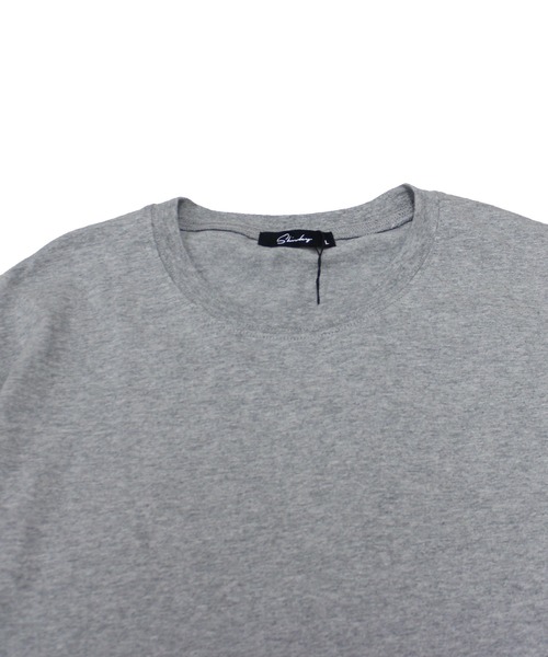 SHISKY(シスキー)の「フェイクレイヤード ちょいBIG無地T(Tシャツ/カットソー・メンズ・ネイビー/チャコール/ダークグリーン/ブラック/ベージュ/杢グレー・M/XL/L)」の17枚目の写真