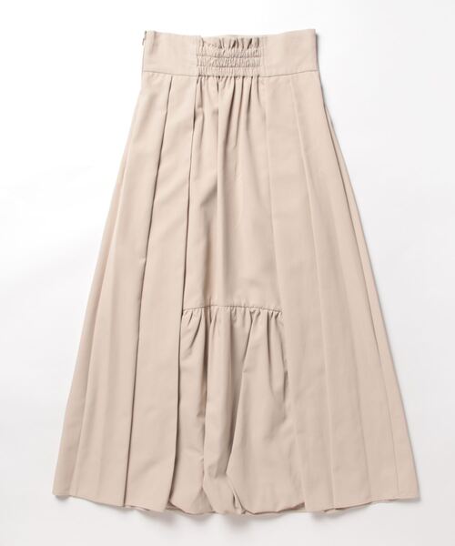 31 Sons de mode（トランテアン　ソン　ドゥ　モード）の「後ろバルーンタフタスカート（スカート・レディース・ライトグリーン/ブラック/ベージュ・36/38）」の9枚目の写真