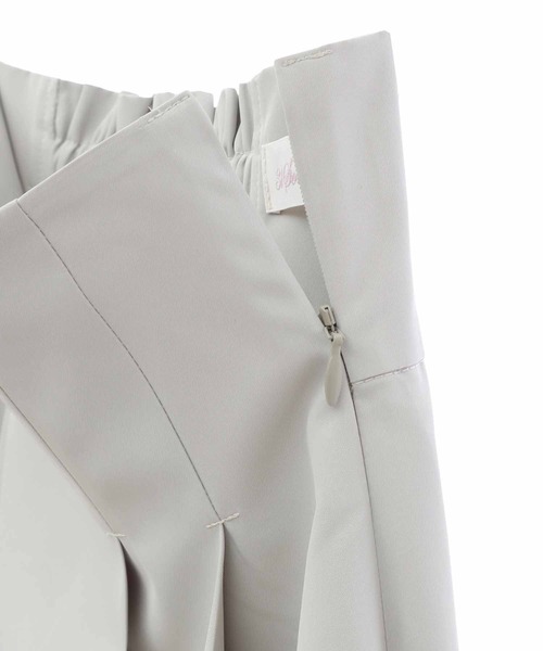 31 Sons de mode（トランテアン　ソン　ドゥ　モード）の「後ろバルーンタフタスカート（スカート・レディース・ライトグリーン/ブラック/ベージュ・36/38）」の6枚目の写真