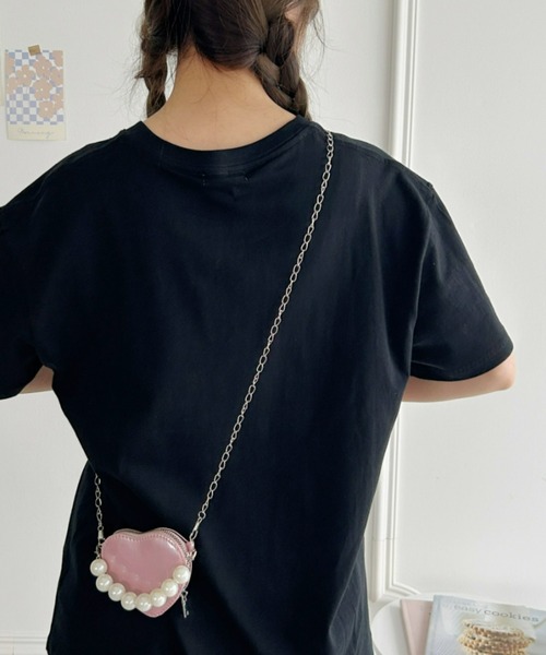 Loueme（ルエム）の「ロップイヤーラビットロゴTシャツ（Tシャツ/カットソー・レディース・ライトグレー/ブラック・M/XL）」の3枚目の写真