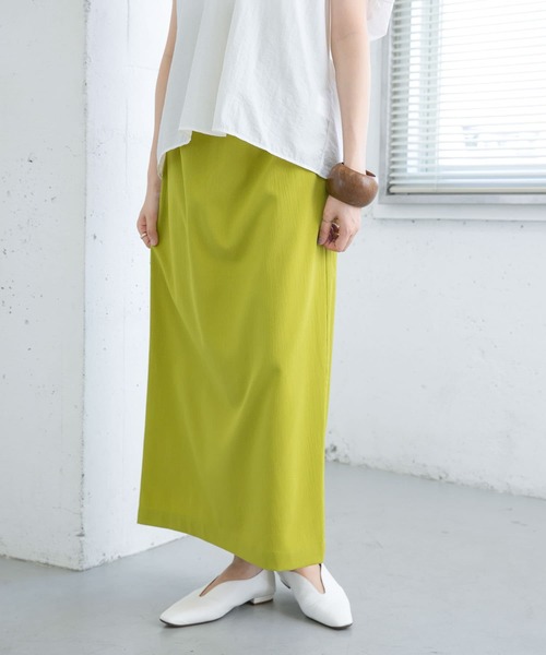 KBF（ケイビーエフ）の「ハイウエストIラインスカート（スカート・レディース・グリーン系その他/ネイビー/アイボリー・ONE）」の14枚目の写真