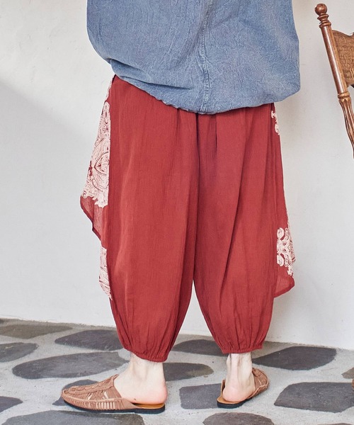 チャイハネ(チャイハネ)の「【チャイハネ】アシトラMEN'S変形サルエルパンツ(その他パンツ・メンズ・ホワイト/チャコール/ブルー/レンガ・FREE)」の9枚目の写真