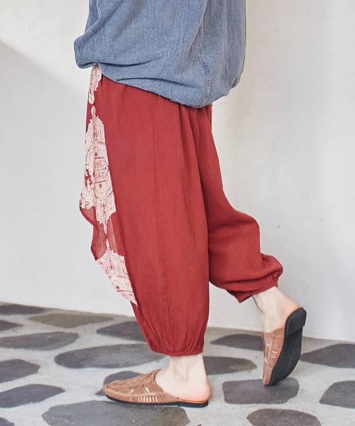 チャイハネ(チャイハネ)の「【チャイハネ】アシトラMEN'S変形サルエルパンツ(その他パンツ・メンズ・ホワイト/チャコール/ブルー/レンガ・FREE)」の10枚目の写真