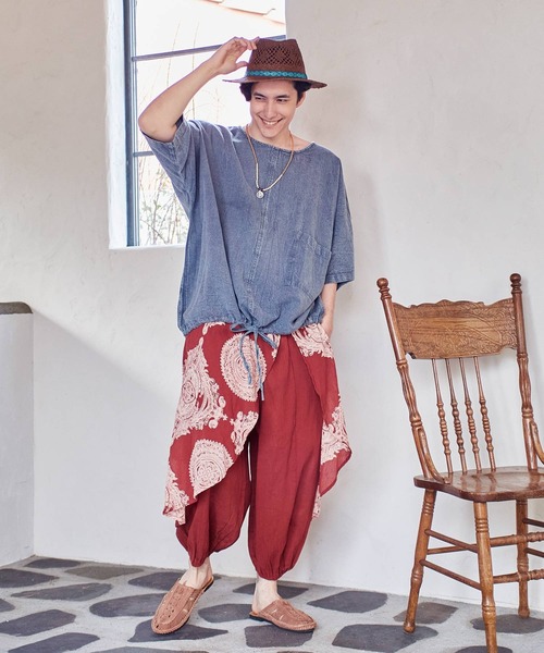 セール】【チャイハネ】アシトラMEN'S変形サルエルパンツ