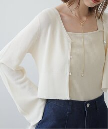 RAY CASSIN | フレアスリーブスフレニットカーディガン(カーディガン/ボレロ)