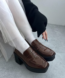 クラシックヒールローファー