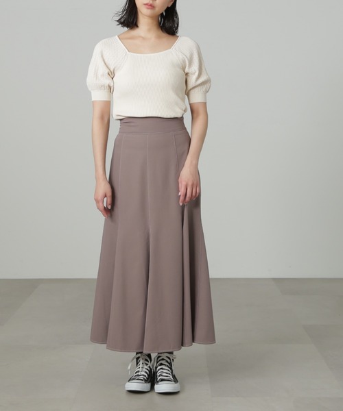 FREE'S MART（フリーズマート）の「[低身長サイズ/Sシリーズ]配色ステッチバックレースアップスカート（スカート・レディース・ブラウン/ブラック・MEDIUM/SMALL/X-SMALL）」の20枚目の写真