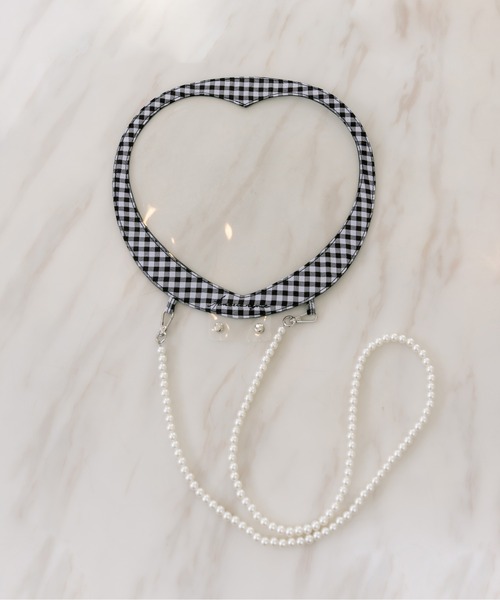 OLIVE des OLIVE（オリーブデオリーブ）の「Aimerianejoieうちわケース　1032200010（その他雑貨・レディース・ブラック/ピンク/ベージュ・FREE）」の2枚目の写真