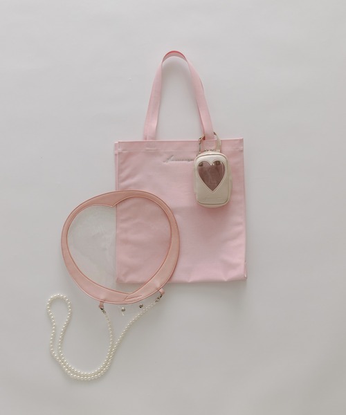 OLIVE des OLIVE（オリーブデオリーブ）の「Aimerianejoieうちわケース　1032200010（その他雑貨・レディース・ブラック/ピンク/ベージュ・FREE）」の5枚目の写真