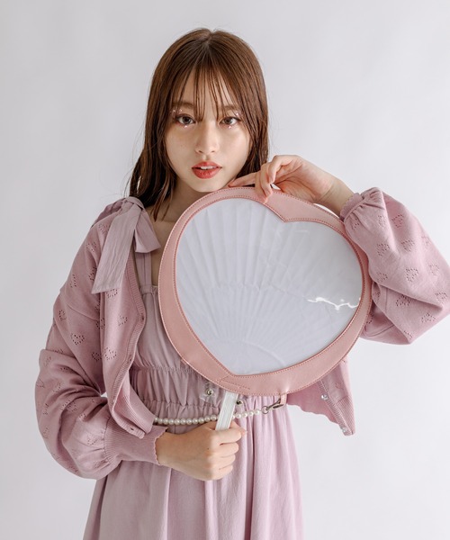 OLIVE des OLIVE（オリーブデオリーブ）の「Aimerianejoieうちわケース　1032200010（その他雑貨・レディース・ブラック/ピンク/ベージュ・FREE）」の11枚目の写真