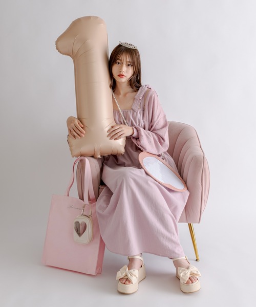 OLIVE des OLIVE（オリーブデオリーブ）の「Aimerianejoieうちわケース　1032200010（その他雑貨・レディース・ブラック/ピンク/ベージュ・FREE）」の12枚目の写真