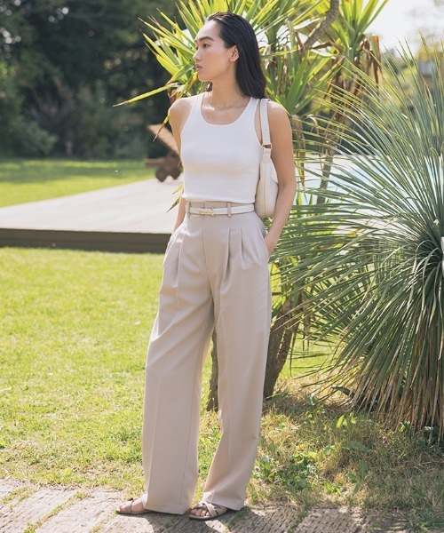 ソフトオックスファインタックパンツ（スラックス）｜AMBIENT（アンビエント）