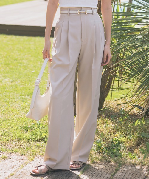 ソフトオックスファインタックパンツ（スラックス）｜AMBIENT（アンビエント）