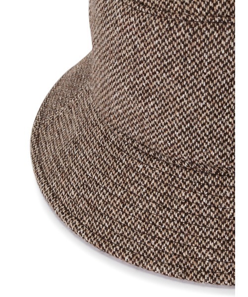 Mila Owen（ミラオーウェン）の「ツィードバケットハット（ハット・レディース・グレー/ブラウン・FREE）」の5枚目の写真