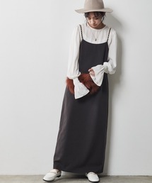 <大きいサイズ>キャミソールマキシワンピース シックスタイル