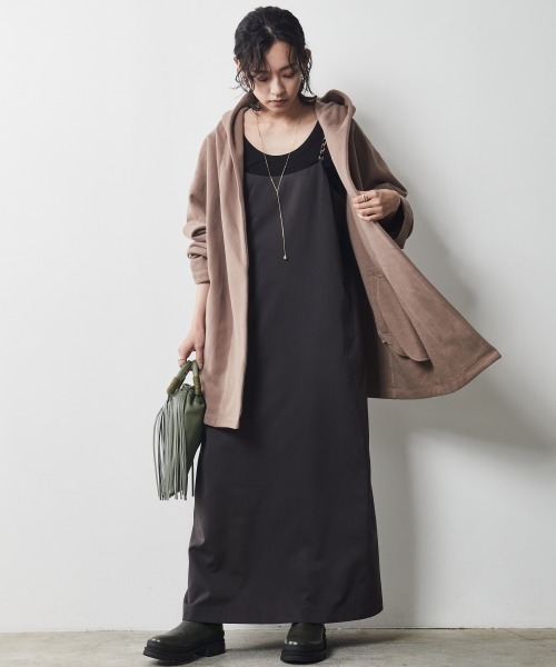 CHIC STYLE（シックスタイル）の「＜大きいサイズ＞キャミソールマキシワンピース シックスタイル（ワンピース・レディース・ブラック/ブラウン・5L/3L/4L/LL/L）」の12枚目の写真
