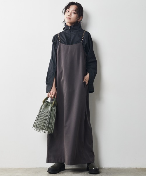 CHIC STYLE（シックスタイル）の「＜大きいサイズ＞キャミソールマキシワンピース シックスタイル（ワンピース・レディース・ブラック/ブラウン・5L/3L/4L/LL/L）」の8枚目の写真