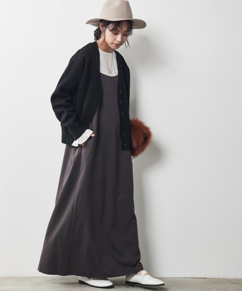 CHIC STYLE（シックスタイル）の「＜大きいサイズ＞キャミソールマキシワンピース シックスタイル（ワンピース・レディース・ブラック/ブラウン・5L/3L/4L/LL/L）」の14枚目の写真