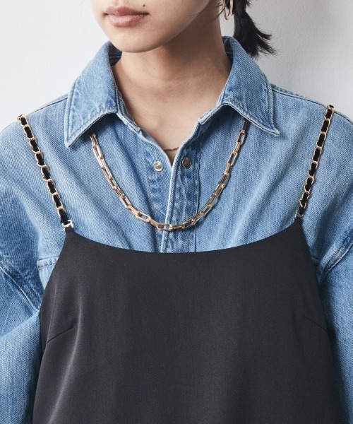 CHIC STYLE（シックスタイル）の「＜大きいサイズ＞キャミソールマキシワンピース シックスタイル（ワンピース・レディース・ブラック/ブラウン・5L/3L/4L/LL/L）」の22枚目の写真