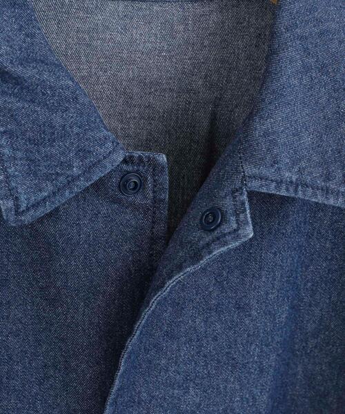 coen（コーエン）の「ビッグシルエットコーチデニムシャツ（シャツ/ブラウス・メンズ・ブラック/ネイビー・S/M/L/XL）」の17枚目の写真