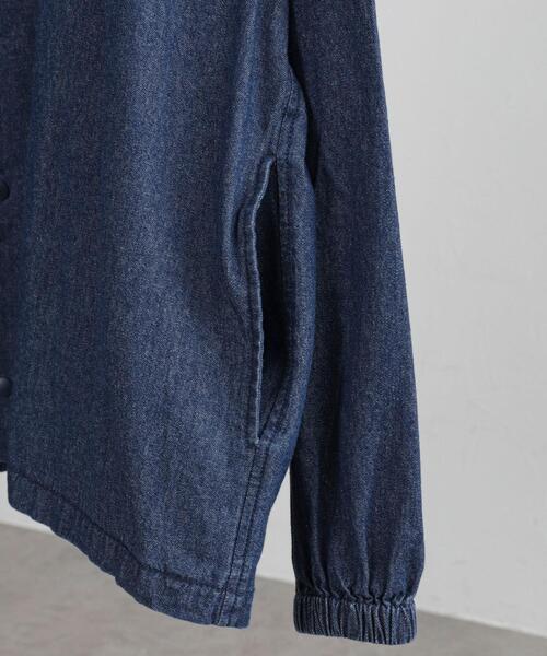 coen（コーエン）の「ビッグシルエットコーチデニムシャツ（シャツ/ブラウス・メンズ・ブラック/ネイビー・S/M/L/XL）」の18枚目の写真