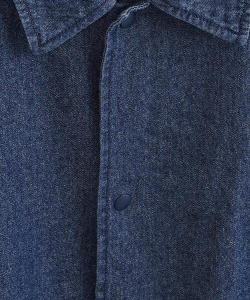 coen（コーエン）の「ビッグシルエットコーチデニムシャツ（シャツ/ブラウス・メンズ・ブラック/ネイビー・S/M/L/XL）」の20枚目の写真