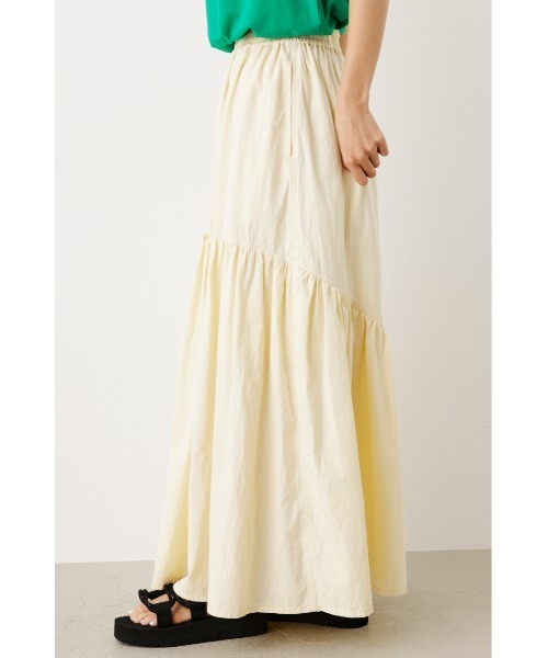 RODEO CROWNS WIDE BOWL（ロデオクラウンズワイドボウル）の「ギャザー切り替えロングスカート（スカート・レディース・アイボリー/ブラック/カーキ・FREE）」の14枚目の写真