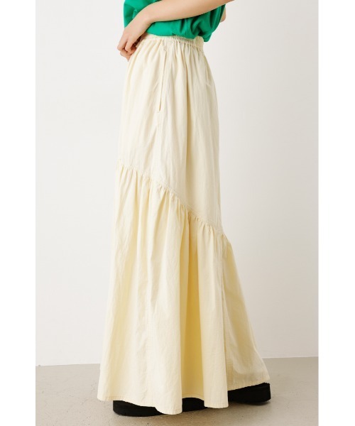 RODEO CROWNS WIDE BOWL（ロデオクラウンズワイドボウル）の「ギャザー切り替えロングスカート（スカート・レディース・アイボリー/ブラック/カーキ・FREE）」の15枚目の写真