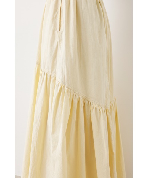 RODEO CROWNS WIDE BOWL（ロデオクラウンズワイドボウル）の「ギャザー切り替えロングスカート（スカート・レディース・アイボリー/ブラック/カーキ・FREE）」の18枚目の写真