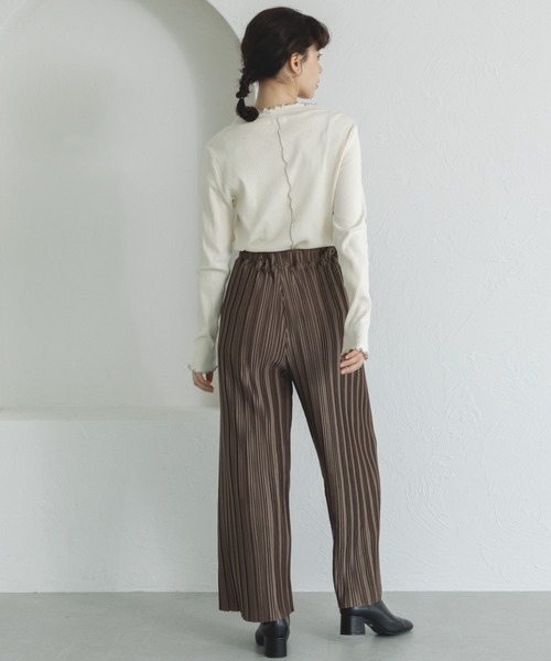 pairmanon(ペアマノン)の「【ママサイズ】プリーツ ゆったりリラックス パンツ(その他パンツ・レディース・ライトベージュ/カーキ/モカ/ブラック・FREE)」の8枚目の写真