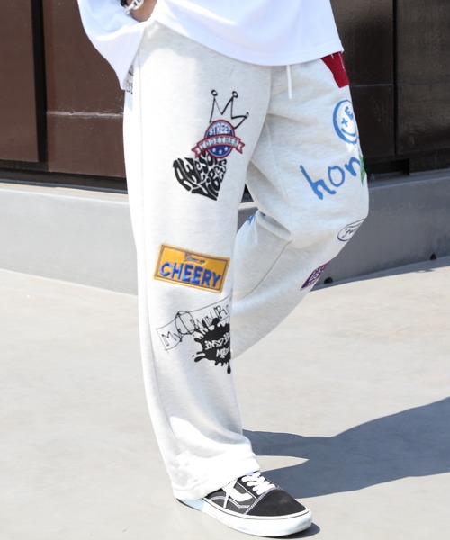 ８(eight)（エイト）の「ワッペンスウェットパンツ（スウェットパンツ・メンズ・ホワイト系その他/ブラック/グリーン・LARGE/MEDIUM）」の7枚目の写真