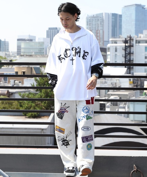 ８(eight)（エイト）の「ワッペンスウェットパンツ（スウェットパンツ・メンズ・ホワイト系その他/ブラック/グリーン・LARGE/MEDIUM）」の9枚目の写真