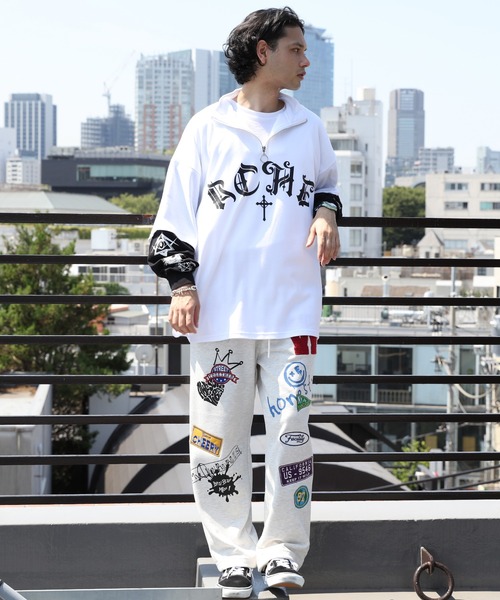 ８(eight)（エイト）の「ワッペンスウェットパンツ（スウェットパンツ・メンズ・ホワイト系その他/ブラック/グリーン・LARGE/MEDIUM）」の11枚目の写真