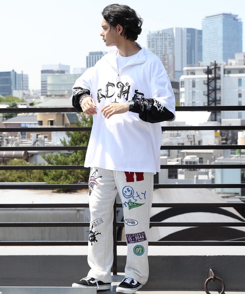 ８(eight)（エイト）の「ワッペンスウェットパンツ（スウェットパンツ・メンズ・ホワイト系その他/ブラック/グリーン・LARGE/MEDIUM）」の14枚目の写真