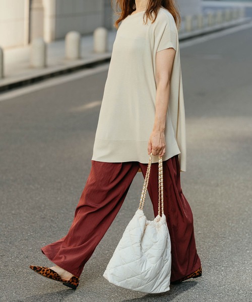 ZAKKA-BOX（ザッカボックス）の「ナイロンクッションチェーンバッグ（ショルダーバッグ・レディース・アイボリー/ブラック/キャメル・FREE）」の18枚目の写真