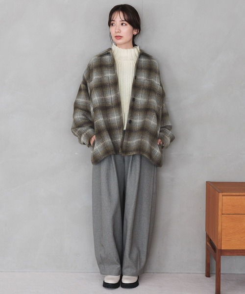 LEPSIM（レプシィム）の「チェックオーバーシャツジャケット 963299