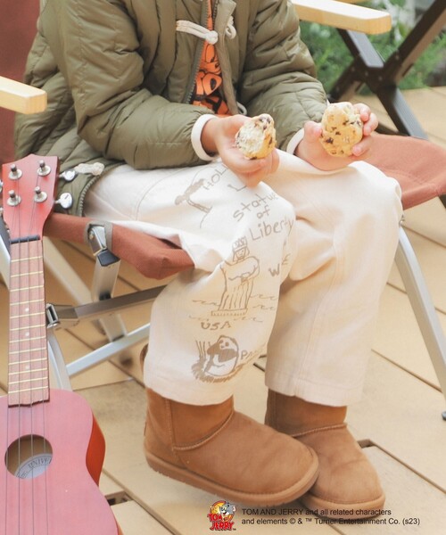 GO TO HOLLYWOOD（ゴートゥーハリウッド）の「GO TO HOLLYWOOD × B:MING by BEAMS / 別注 ヘリンボーン パンツ（100～150cm）（その他パンツ・キッズ・ベージュ/オリーブ・S/M/L）」の2枚目の写真