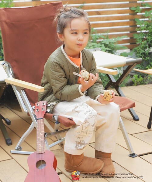 GO TO HOLLYWOOD（ゴートゥーハリウッド）の「GO TO HOLLYWOOD × B:MING by BEAMS / 別注 ヘリンボーン パンツ（100～150cm）（その他パンツ・キッズ・ベージュ/オリーブ・S/M/L）」の3枚目の写真