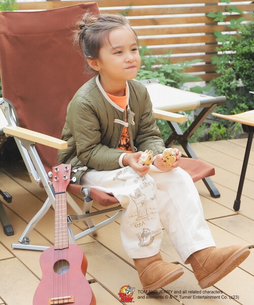 GO TO HOLLYWOOD（ゴートゥーハリウッド）の「GO TO HOLLYWOOD × B:MING by BEAMS / 別注 ヘリンボーン パンツ（100～150cm）（その他パンツ・キッズ・ベージュ/オリーブ・S/M/L）」の4枚目の写真