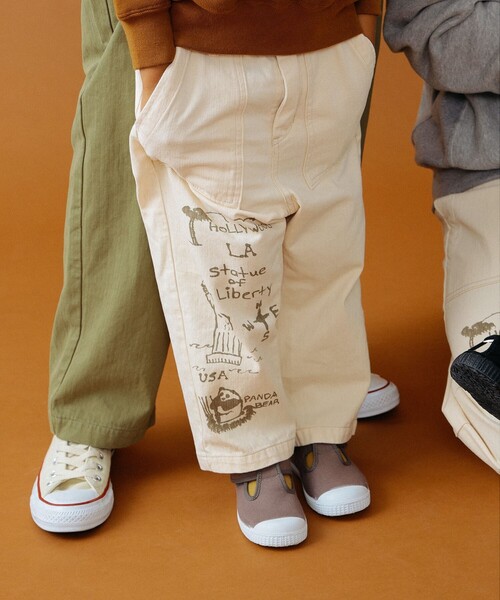 GO TO HOLLYWOOD（ゴートゥーハリウッド）の「GO TO HOLLYWOOD × B:MING by BEAMS / 別注 ヘリンボーン パンツ（100～150cm）（その他パンツ・キッズ・ベージュ/オリーブ・S/M/L）」の5枚目の写真